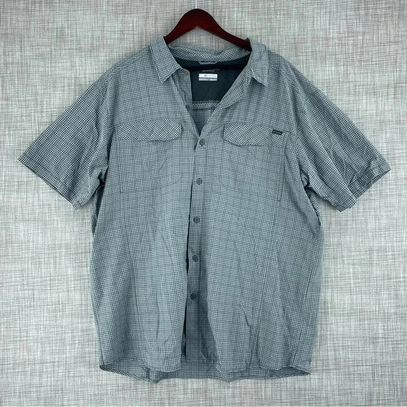Columbia Omni-Shade Vented short sleeve shirt XXL Gray outdoor hiking 0021 - Picture 1 of 8